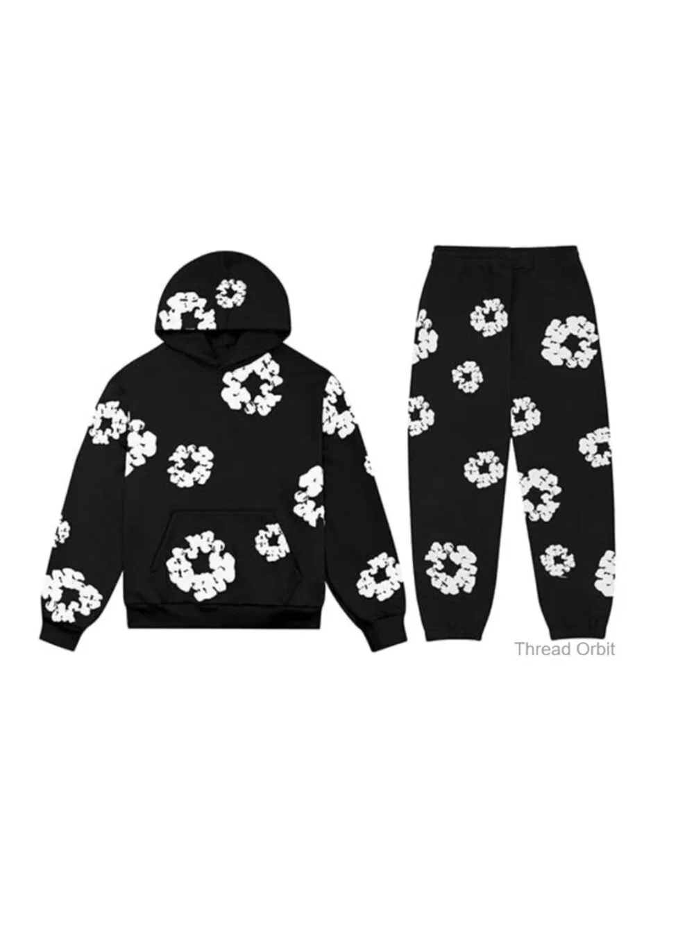 Oversized Cartoon Shark Print Long Sleeve Pullover Hip Hop Jumper Sweatshirt